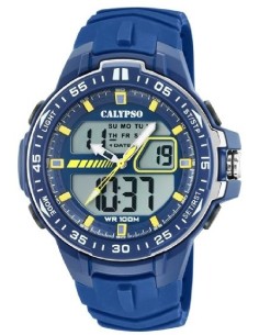 Reloj Calypso K5766/1 cab. anadigi correa caucho