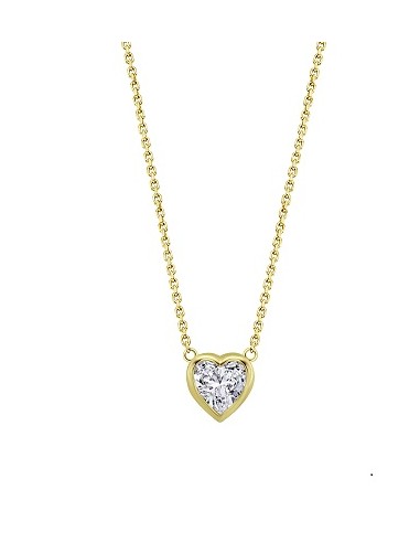 Collar Lotus Silver LP2000-1/2 sra. corazon chapado