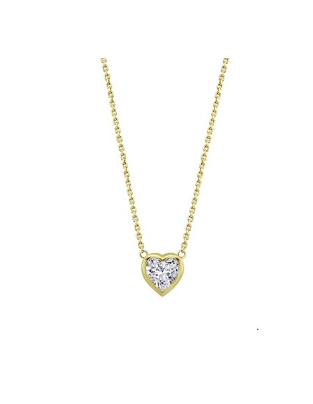 Collar Lotus Silver LP2000-1/2 sra. corazon chapado