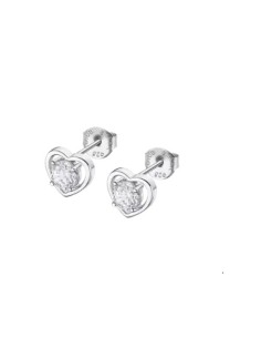 Pendientes Lotus Silver LP3092-4/1 sra. corazon circ.