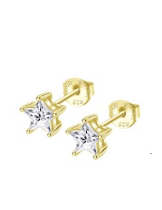 Pendientes Lotus Silver LP3834-4/2 estrella chap. cierre presion