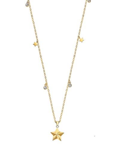 Collar Lotus Style LS2599-1/2 sra. acer. chap. estrella