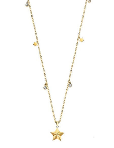 Collar Lotus Style LS2599-1/2 sra. acer. chap. estrella