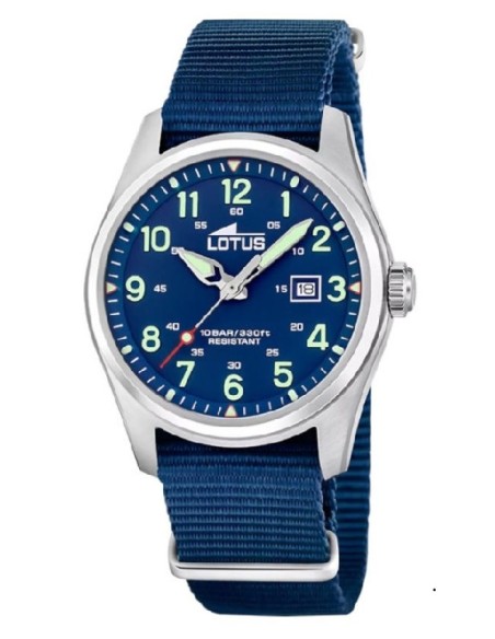 Reloj Lotus 19055/2 cab. ace. esf. azul