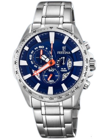 Reloj Festina F6864/3 cab. crono. ace. esf. az az
