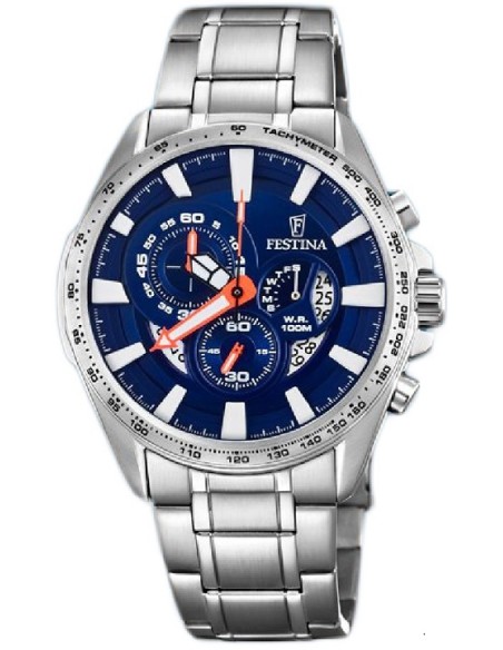 Reloj Festina F6864/3 cab. crono. ace. esf. az az
