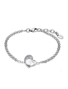 Pulsera Lotus Style LS1993-2/1 acer. sra. perla corazon