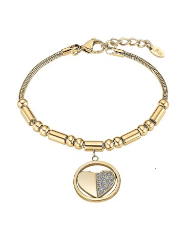 Pulsera Lotus Style LS2466-2/2 acer. sra. chap. corazon