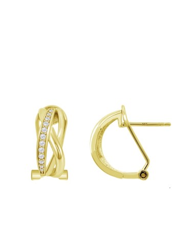 Pendientes Lotus Silver LP3869-4/2 sra. cierre omega chapado