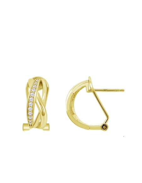 Pendientes Lotus Silver LP3869-4/2 sra. cierre omega chapado