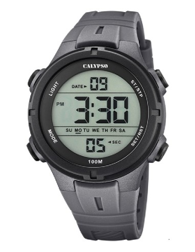Reloj Calypso K5837/4 cab. digital cor. esf gris negro