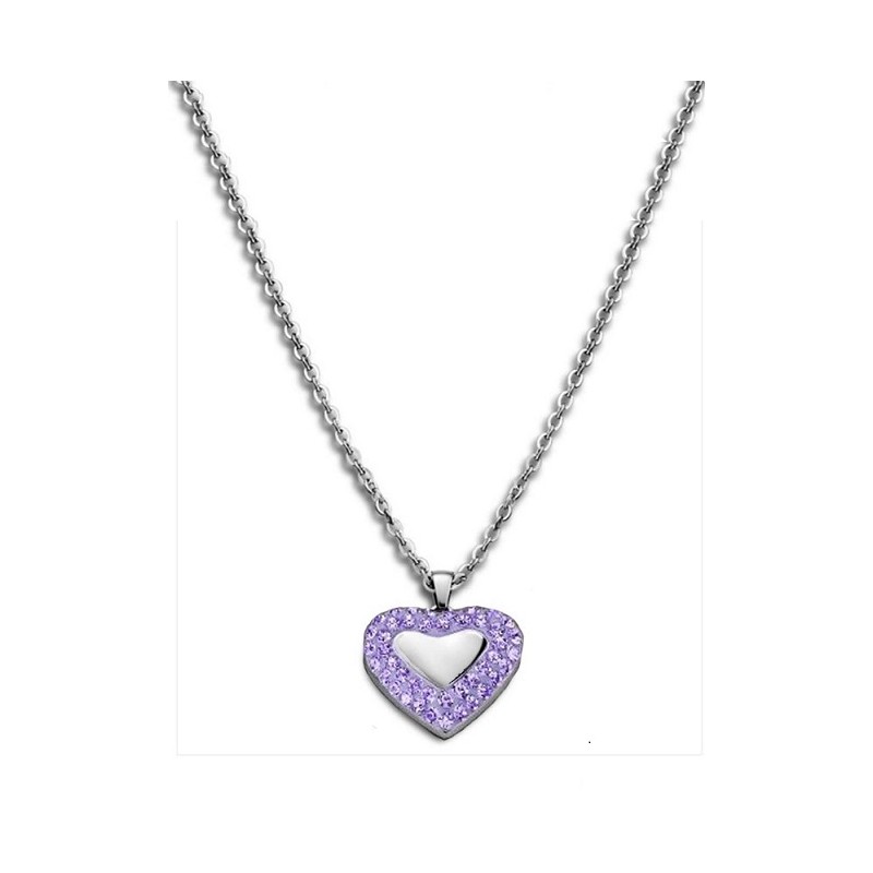 Collar Lotus Style LS1768-1/3 sra. acer. lila