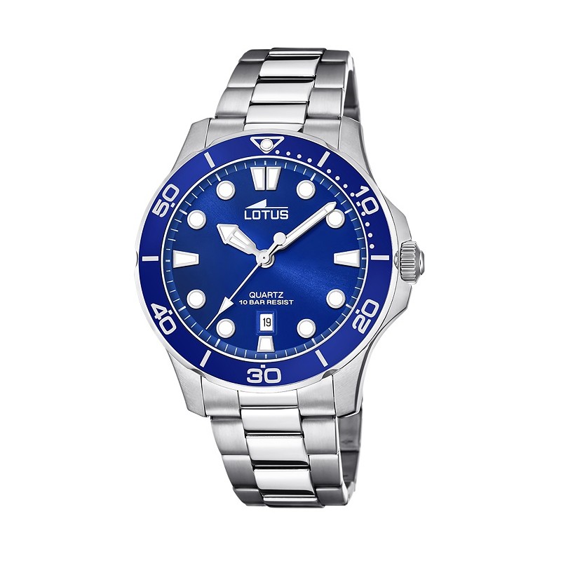 Reloj Lotus 18759/1 cab. acer. esf. azul