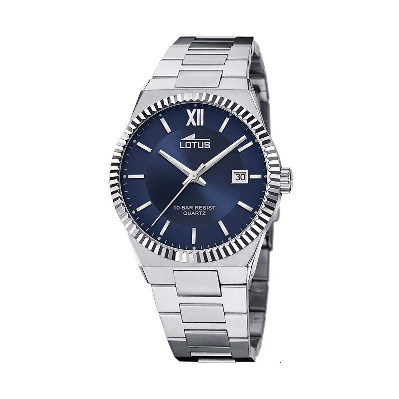 Reloj Lotus cab. 18835/2 acer. esf. azul
