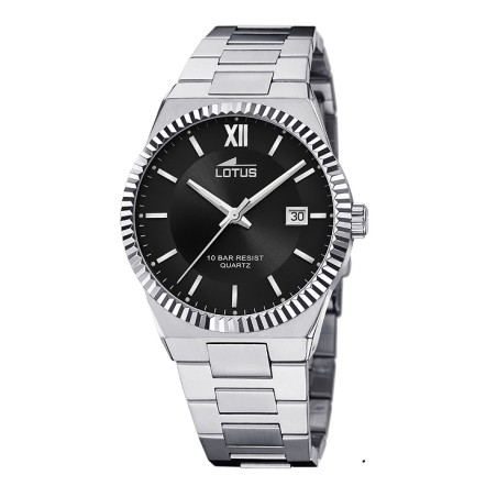 Reloj Lotus cab. 18835/3 ace. esf. negra