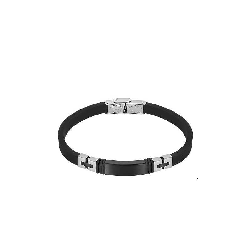 Pulsera Lotus Style LS2539-2/2 caucho negro