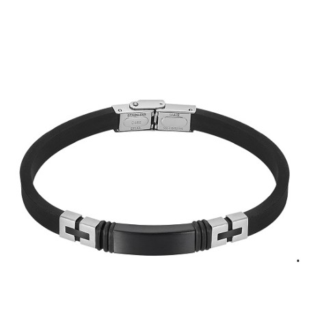 Pulsera Lotus Style LS2539-2/2 caucho negro